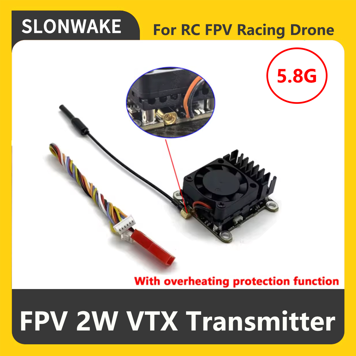 Transmissor FPV VTX SLONWAKE 5 - Fpv Drone Vtx avaliação e preço