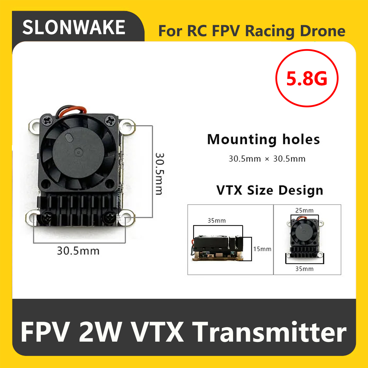 Transmissor FPV VTX SLONWAKE 5 - Fpv Drone Vtx avaliação e preço
